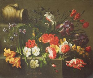 Blomster på en avsats, 1665